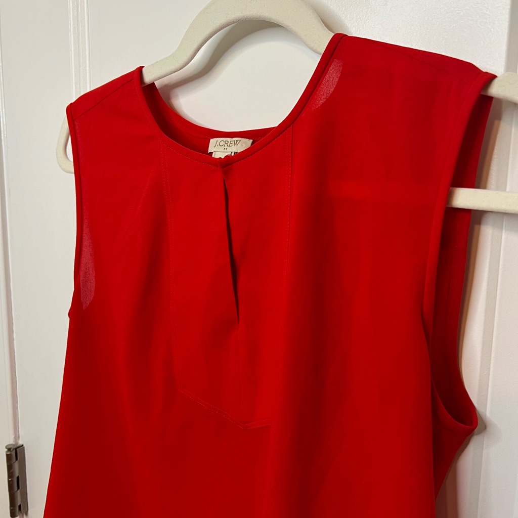J. Crew Split Neck Shell
